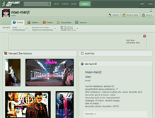 Tablet Screenshot of noan-manji.deviantart.com