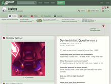Tablet Screenshot of lugidog.deviantart.com