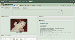 Desktop Screenshot of forgotten-wolf.deviantart.com