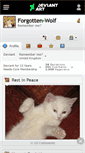 Mobile Screenshot of forgotten-wolf.deviantart.com