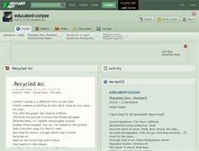 Tablet Screenshot of educated-corpse.deviantart.com