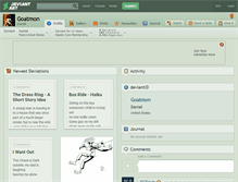 Tablet Screenshot of goatmon.deviantart.com