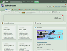 Tablet Screenshot of brokennintendo.deviantart.com