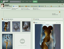 Tablet Screenshot of deignis.deviantart.com