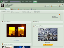 Tablet Screenshot of mastercb419.deviantart.com
