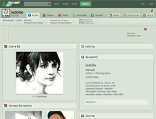 Tablet Screenshot of ledollie.deviantart.com