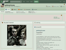 Tablet Screenshot of potterprincess.deviantart.com