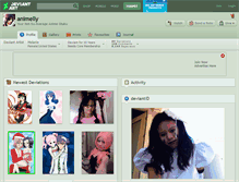 Tablet Screenshot of animelly.deviantart.com