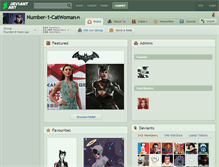 Tablet Screenshot of number-1-catwoman.deviantart.com