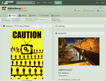 Tablet Screenshot of digitaldecay.deviantart.com