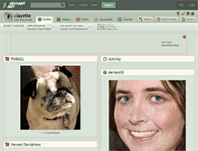 Tablet Screenshot of clayette.deviantart.com