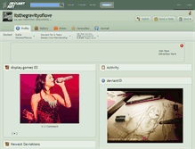 Tablet Screenshot of itsthegravityoflove.deviantart.com