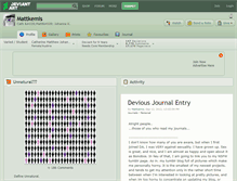 Tablet Screenshot of mattkemis.deviantart.com