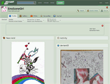 Tablet Screenshot of emoscenegirl.deviantart.com