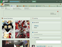 Tablet Screenshot of chicaca.deviantart.com