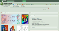 Desktop Screenshot of godesses-of-hyrule.deviantart.com