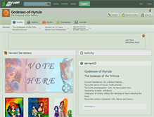 Tablet Screenshot of godesses-of-hyrule.deviantart.com