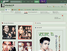 Tablet Screenshot of mirandajlcb.deviantart.com
