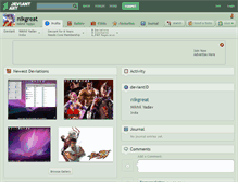 Tablet Screenshot of nikgreat.deviantart.com