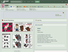 Tablet Screenshot of kittd.deviantart.com