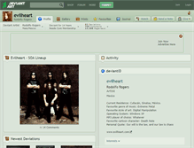 Tablet Screenshot of evilheart.deviantart.com