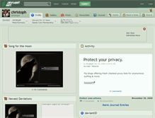 Tablet Screenshot of christoph.deviantart.com