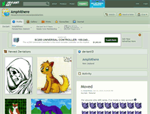 Tablet Screenshot of amphithere.deviantart.com
