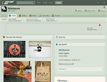 Tablet Screenshot of littleleaves.deviantart.com