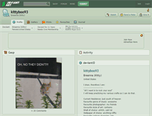 Tablet Screenshot of kittyboo93.deviantart.com