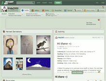 Tablet Screenshot of frida2000.deviantart.com