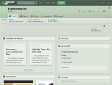 Tablet Screenshot of evermoreraven.deviantart.com