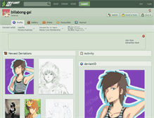 Tablet Screenshot of billabong-gal.deviantart.com