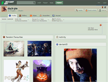 Tablet Screenshot of duck-pie.deviantart.com