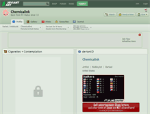 Tablet Screenshot of chemicalink.deviantart.com