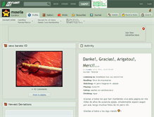 Tablet Screenshot of mosella.deviantart.com