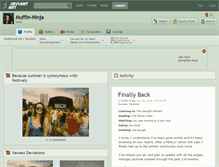 Tablet Screenshot of muffin-ninja.deviantart.com