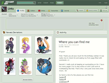 Tablet Screenshot of lintu.deviantart.com