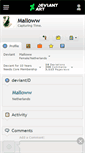 Mobile Screenshot of malloww.deviantart.com