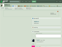 Tablet Screenshot of malloww.deviantart.com