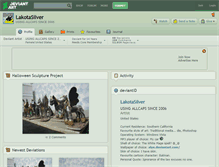Tablet Screenshot of lakotasilver.deviantart.com