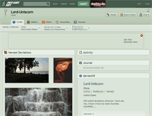Tablet Screenshot of lord-uniscorn.deviantart.com