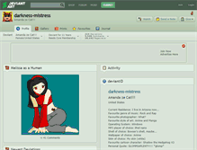 Tablet Screenshot of darkness-mistress.deviantart.com