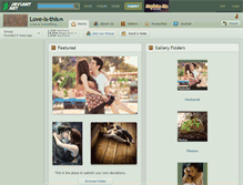 Tablet Screenshot of love-is-this.deviantart.com