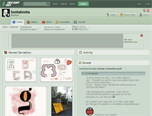 Tablet Screenshot of bookabooka.deviantart.com