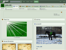 Tablet Screenshot of celtic-hill.deviantart.com