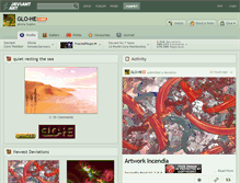 Tablet Screenshot of glo-he.deviantart.com
