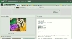 Desktop Screenshot of fantasydemonangel.deviantart.com