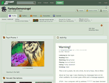 Tablet Screenshot of fantasydemonangel.deviantart.com