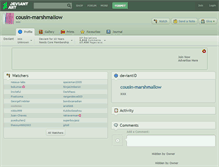 Tablet Screenshot of cousin-marshmallow.deviantart.com