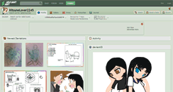 Desktop Screenshot of kitsunelover2245.deviantart.com